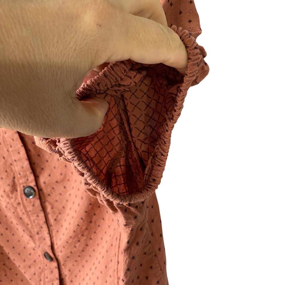 Madewell Jacquard Puff Sleeve Top Micro Cross Print Cotton
Cottagecore Size 14 - Picture 7 of 13